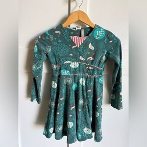 Girls Matilda Jane Character Counts Blue Dress Birds Flowers Size 8